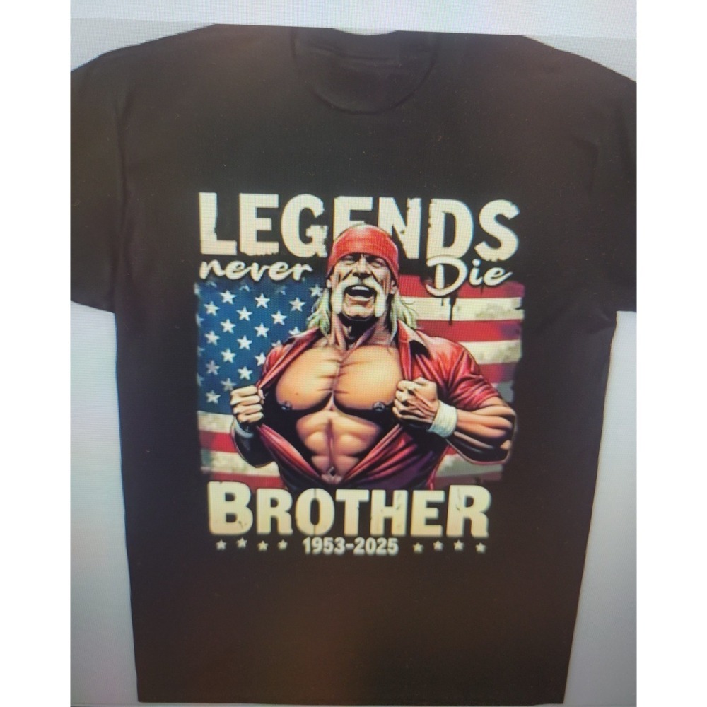 Hogan Legends Never Die Brother‎ Hulkamania T-Shirt size ( 5XL) crew neck
